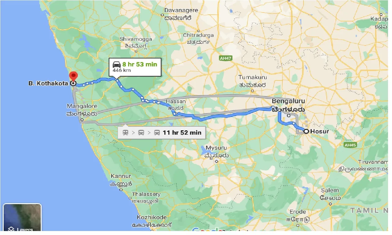 hosur-to-b-kothakota-one-way