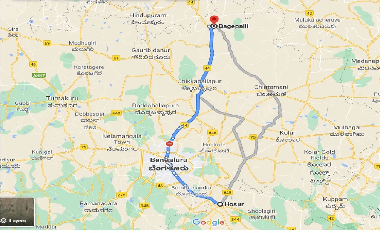 hosur-to-bagepalli-taxi