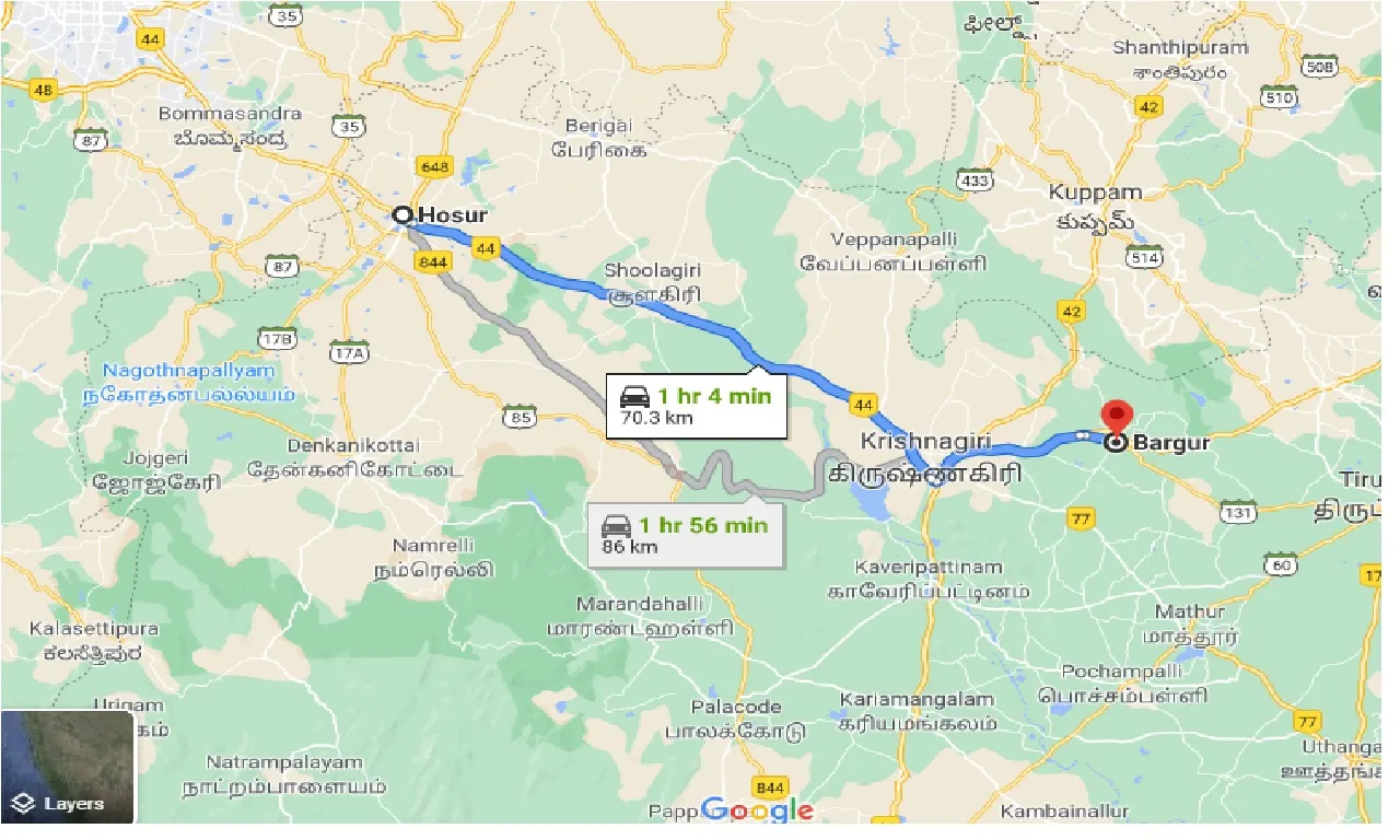 hosur-to-bargur-one-way