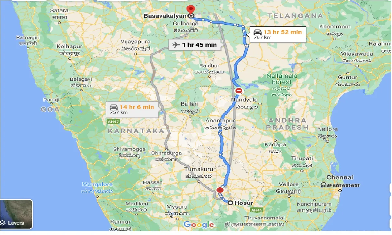 hosur-to-basavakalyan-taxi