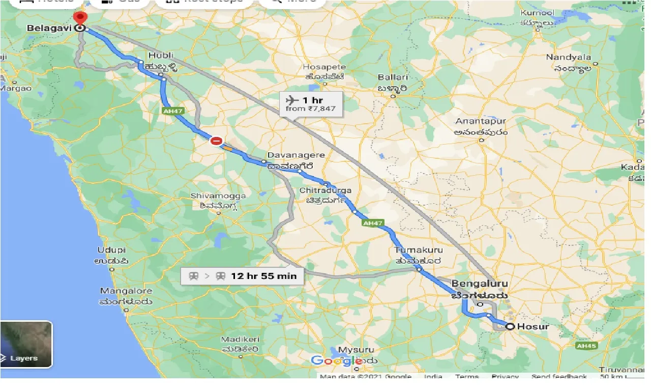 hosur-to-belgaum-one-way