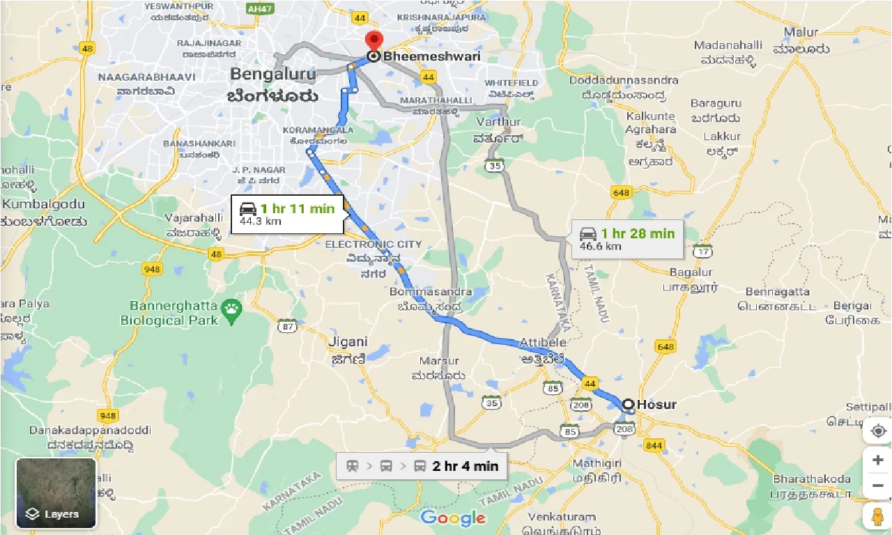 hosur-to-bheemeshwari-one-way