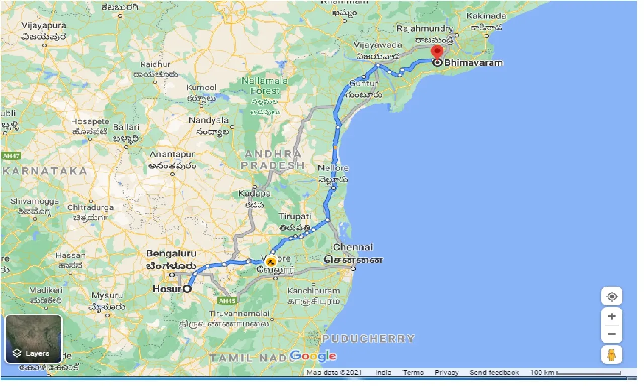 hosur-to-bhimavaram-taxi