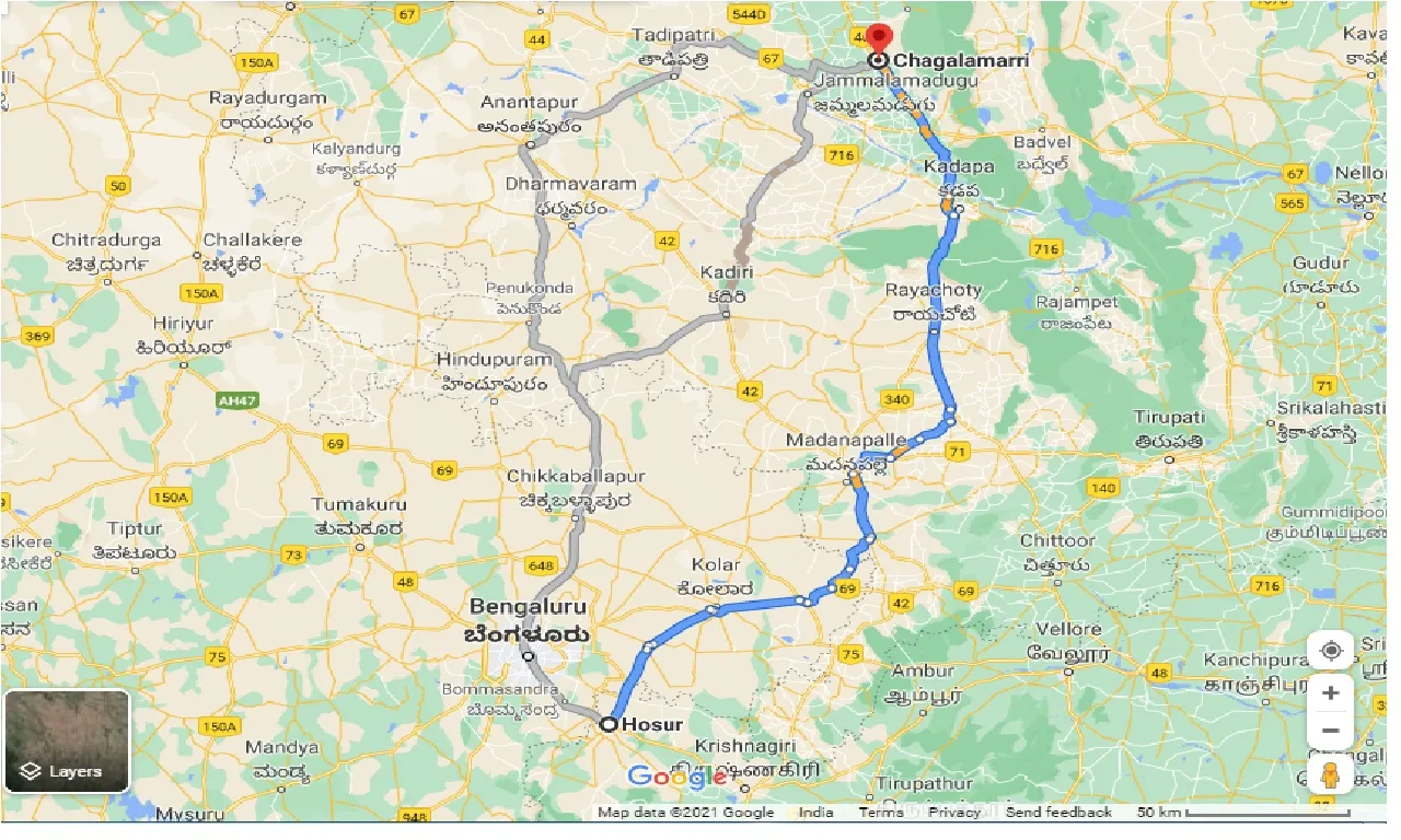 hosur-to-chagalamarri-taxi