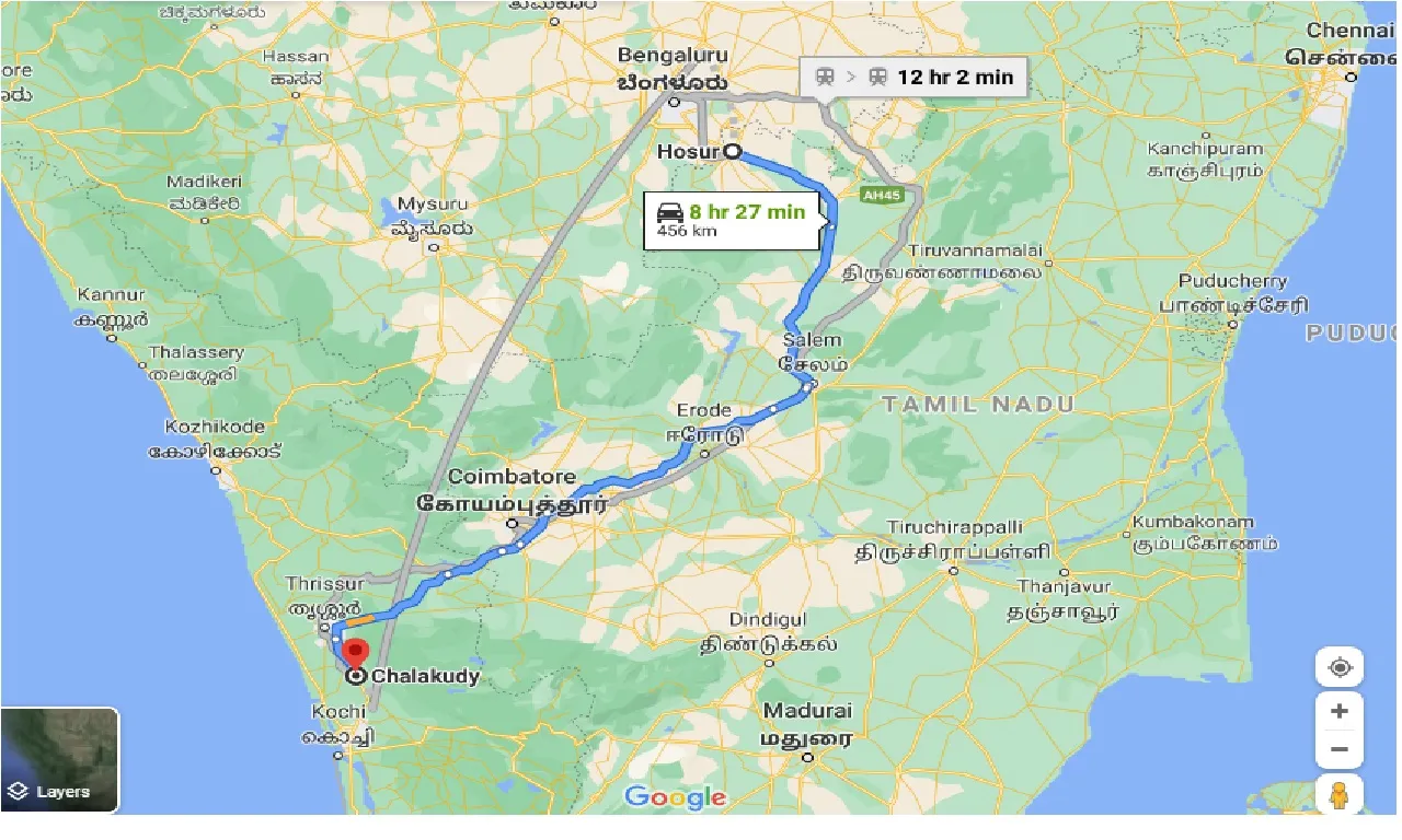 hosur-to-chalakudy-taxi
