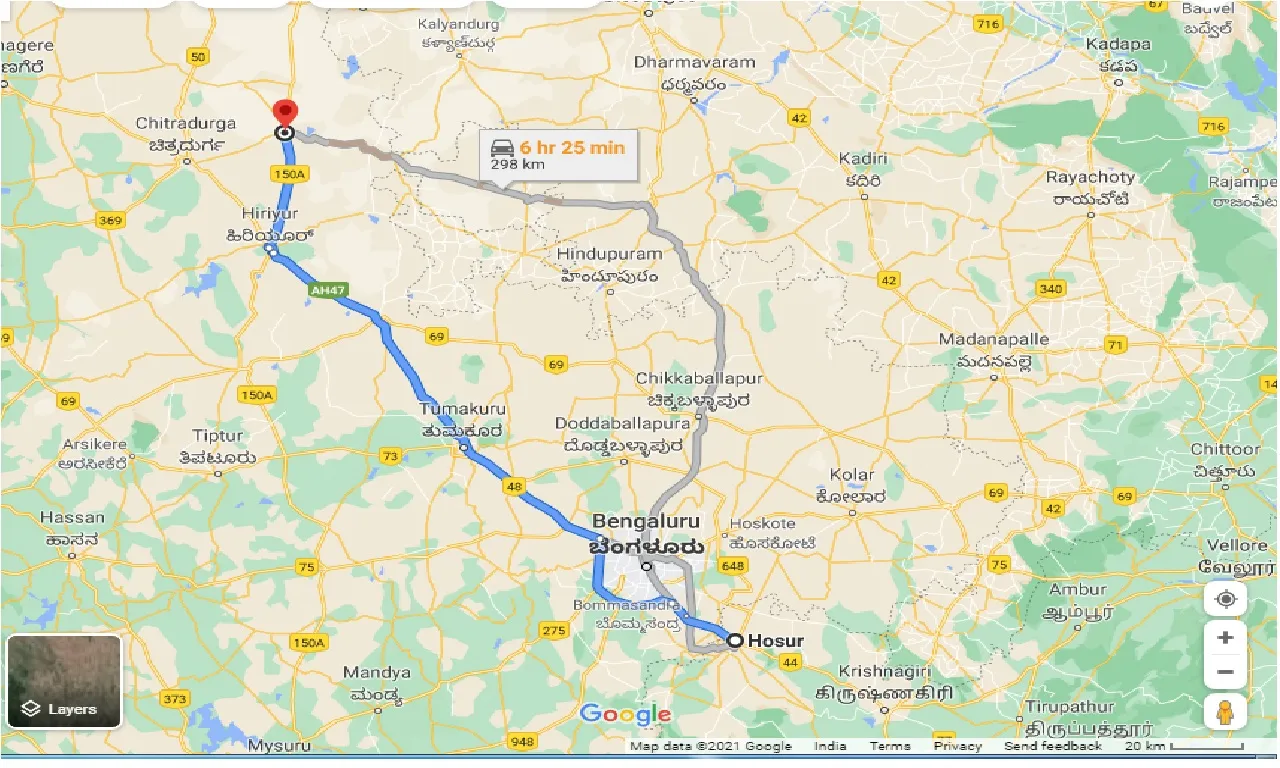 hosur-to-challakere-one-way