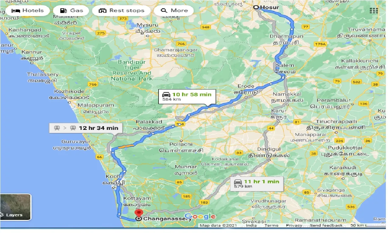 hosur-to-changanassery-one-way