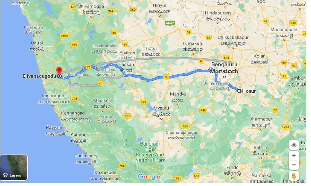 hosur-to-chinnagottigallu-one-way