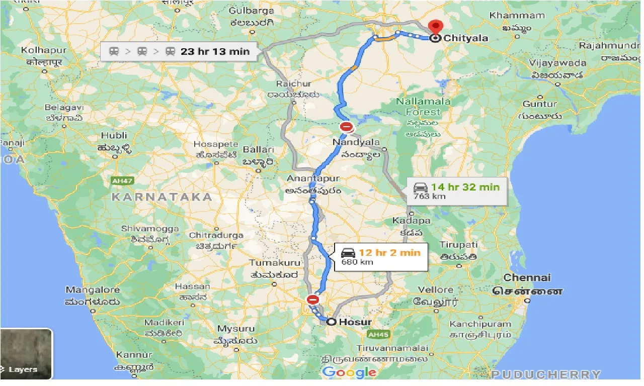 hosur-to-chityala-one-way