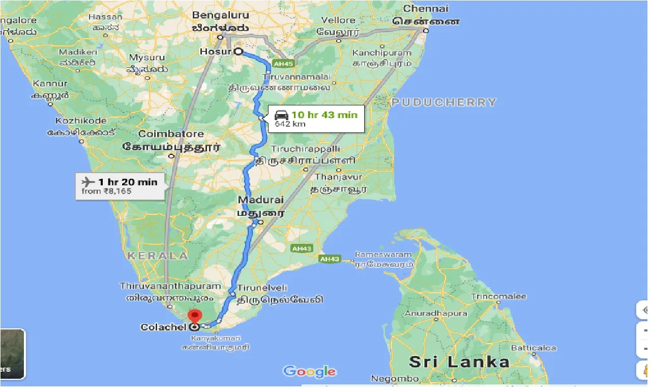 hosur-to-colachel-one-way