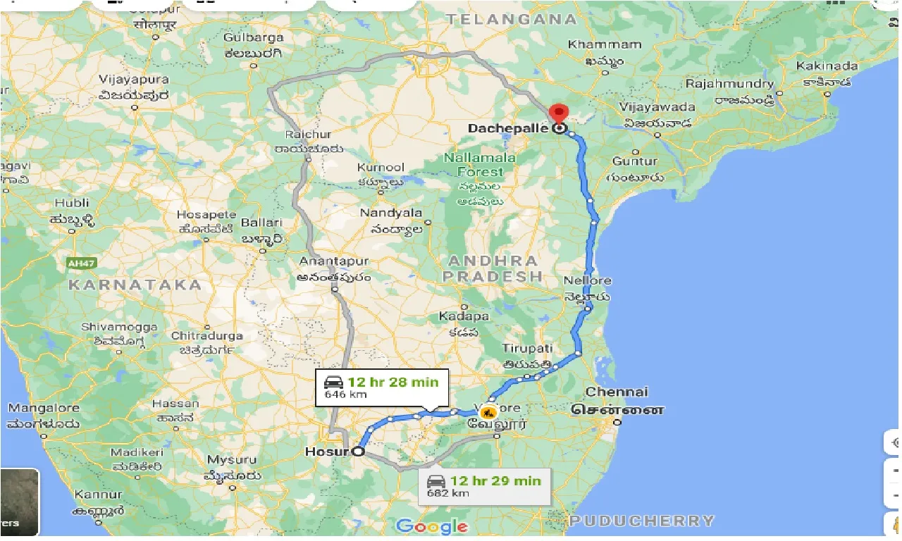 hosur-to-dachepalle-taxi