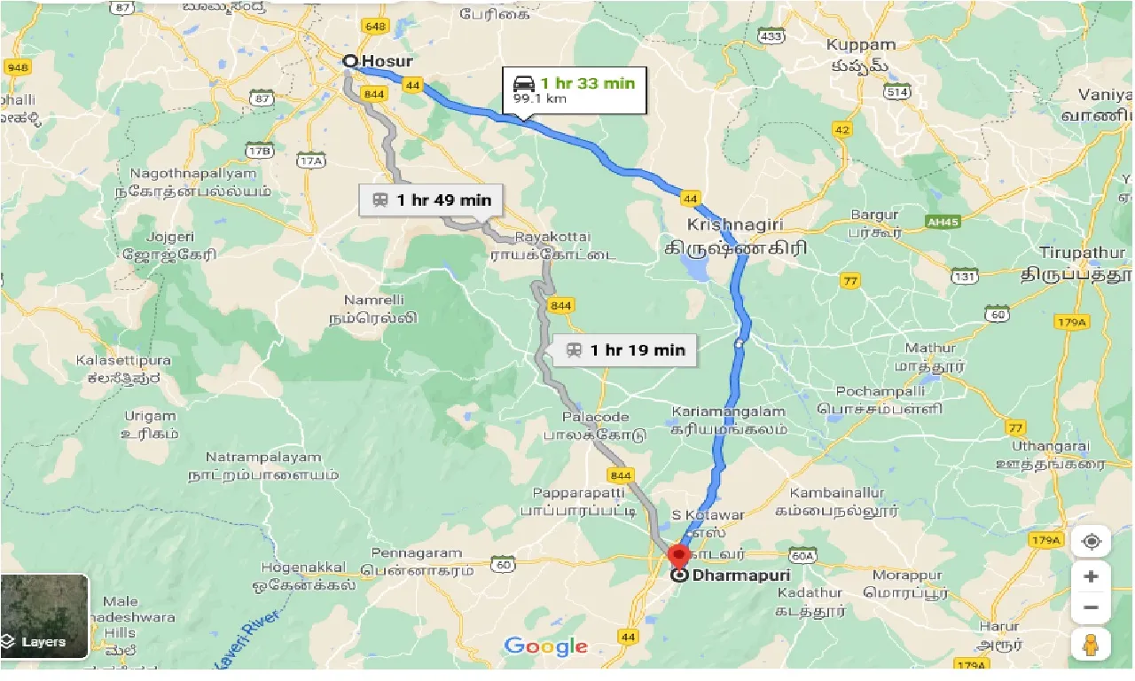 hosur-to-dharmapuri-one-way