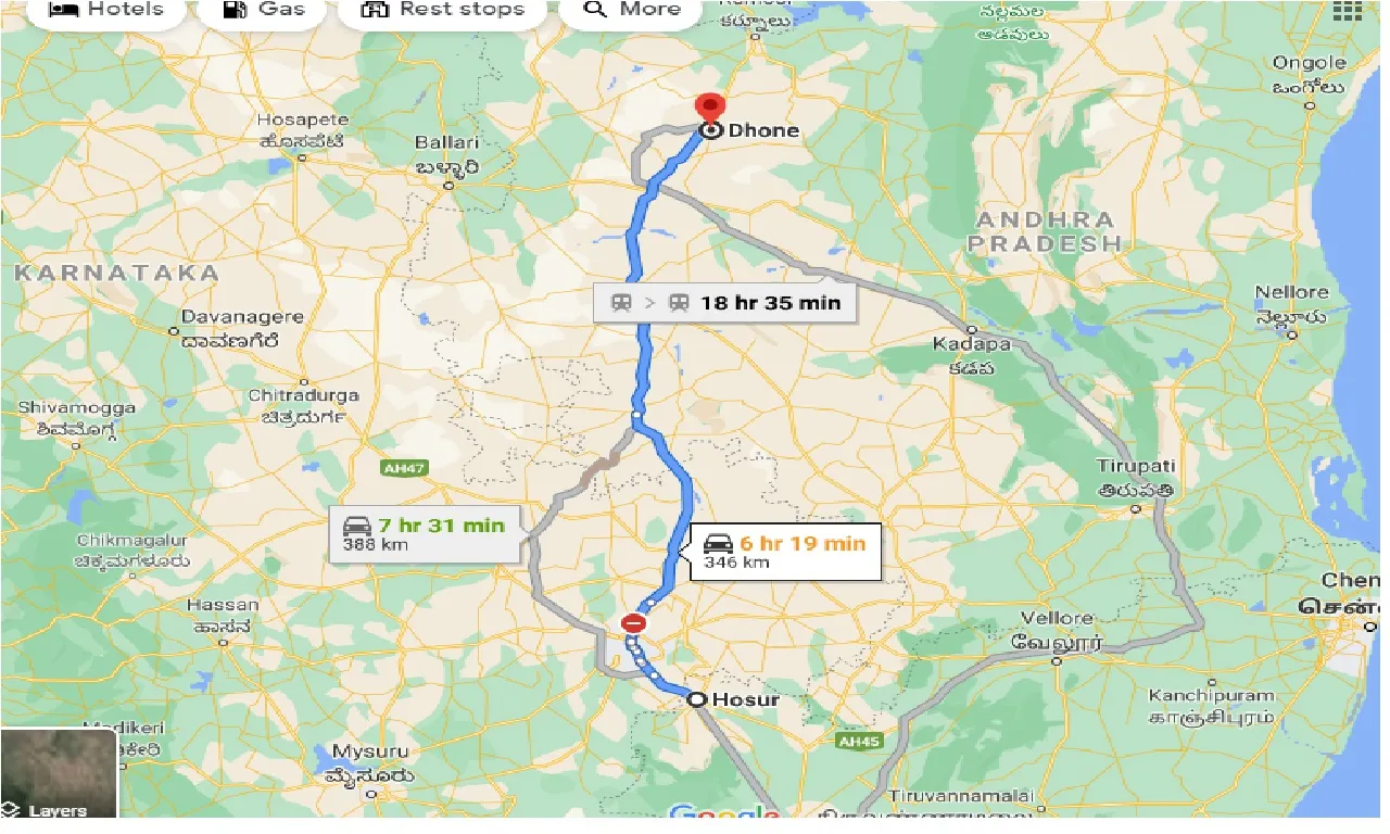 hosur-to-dhone-one-way