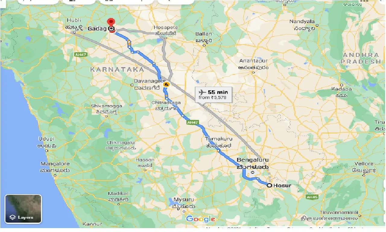 hosur-to-gadag-one-way