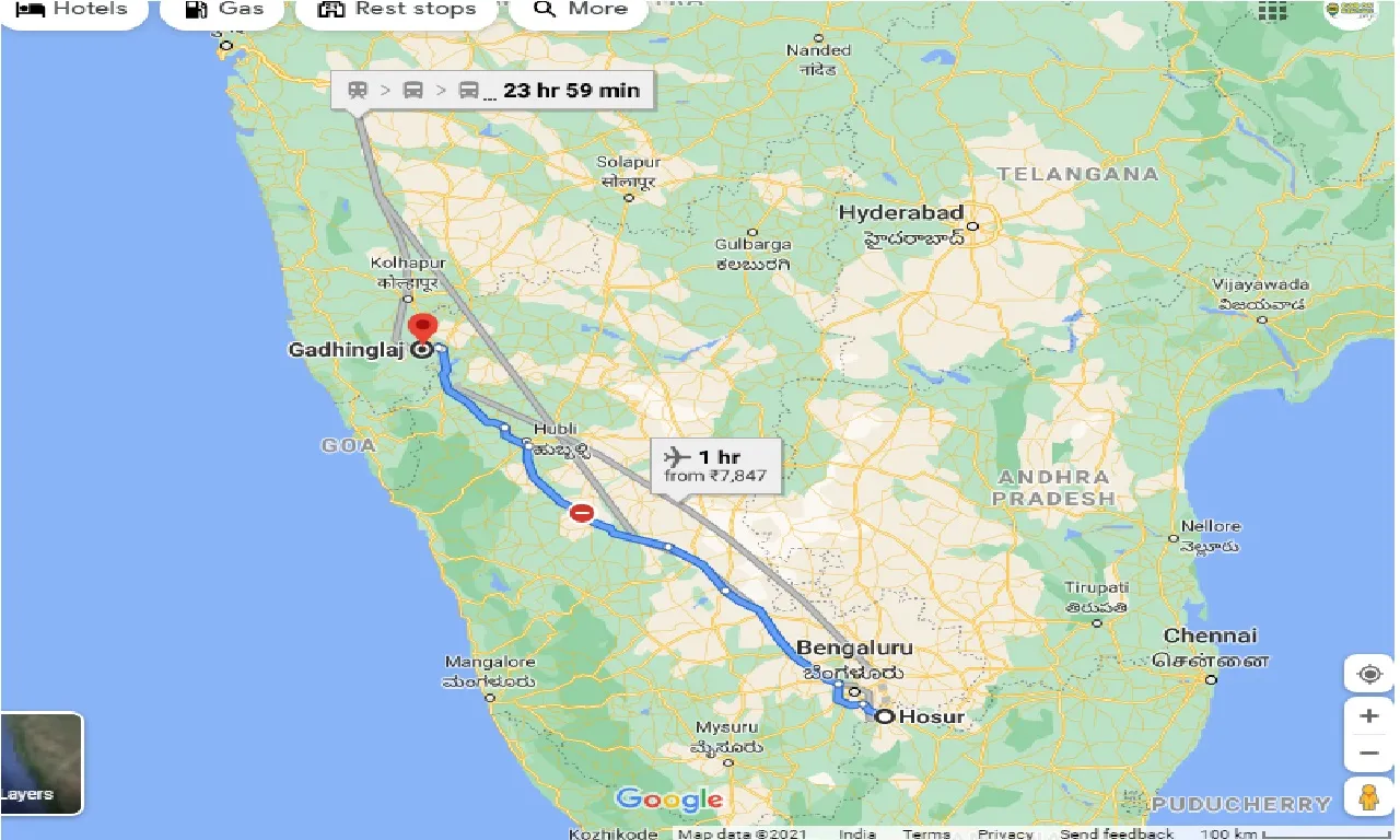 hosur-to-gadhinglaj-taxi