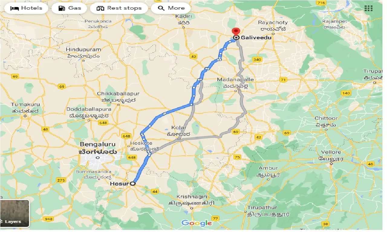 hosur-to-galiveedu-taxi