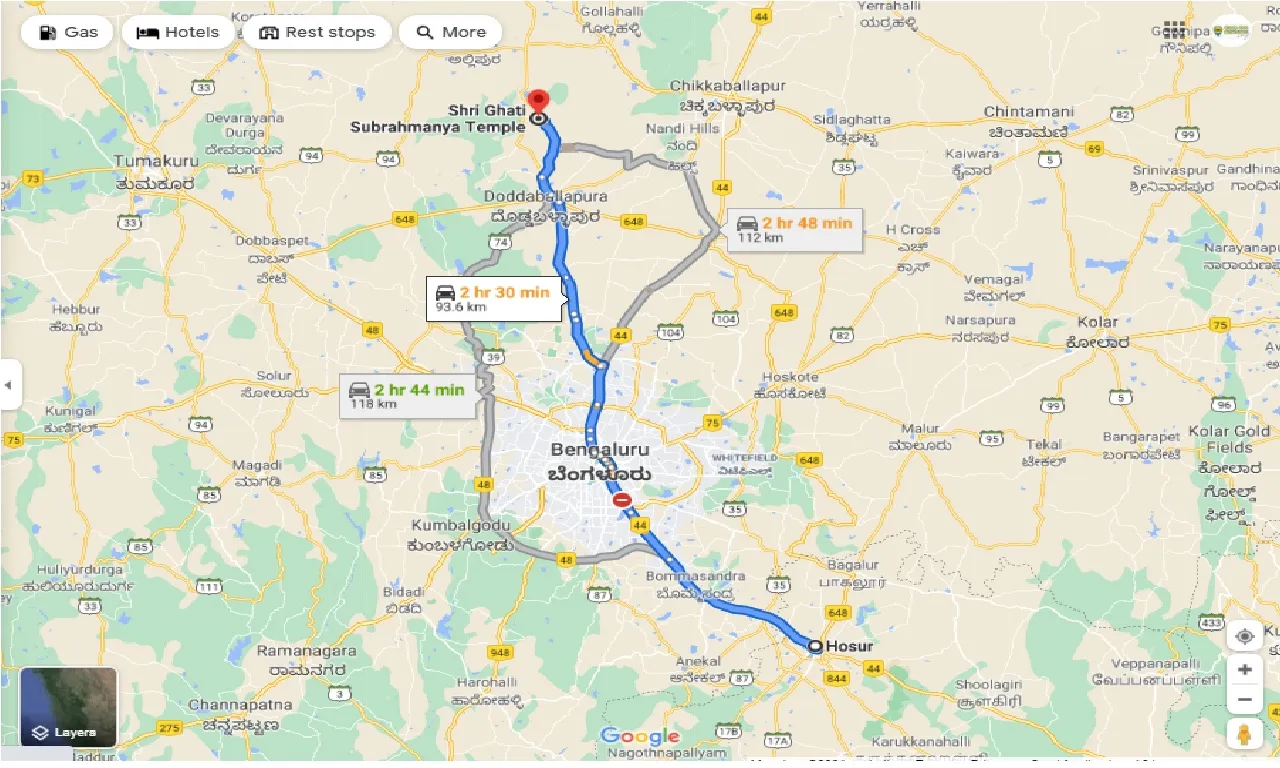 hosur-to-ghati-subramanya-round-trip