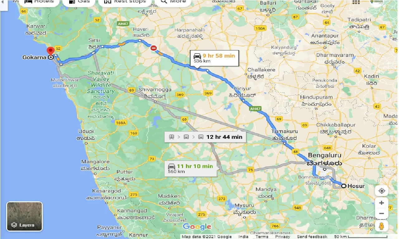 hosur-to-gokarna-one-way