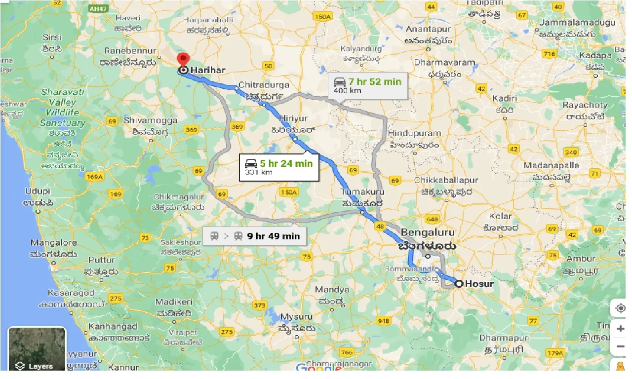 hosur-to-harihar-taxi