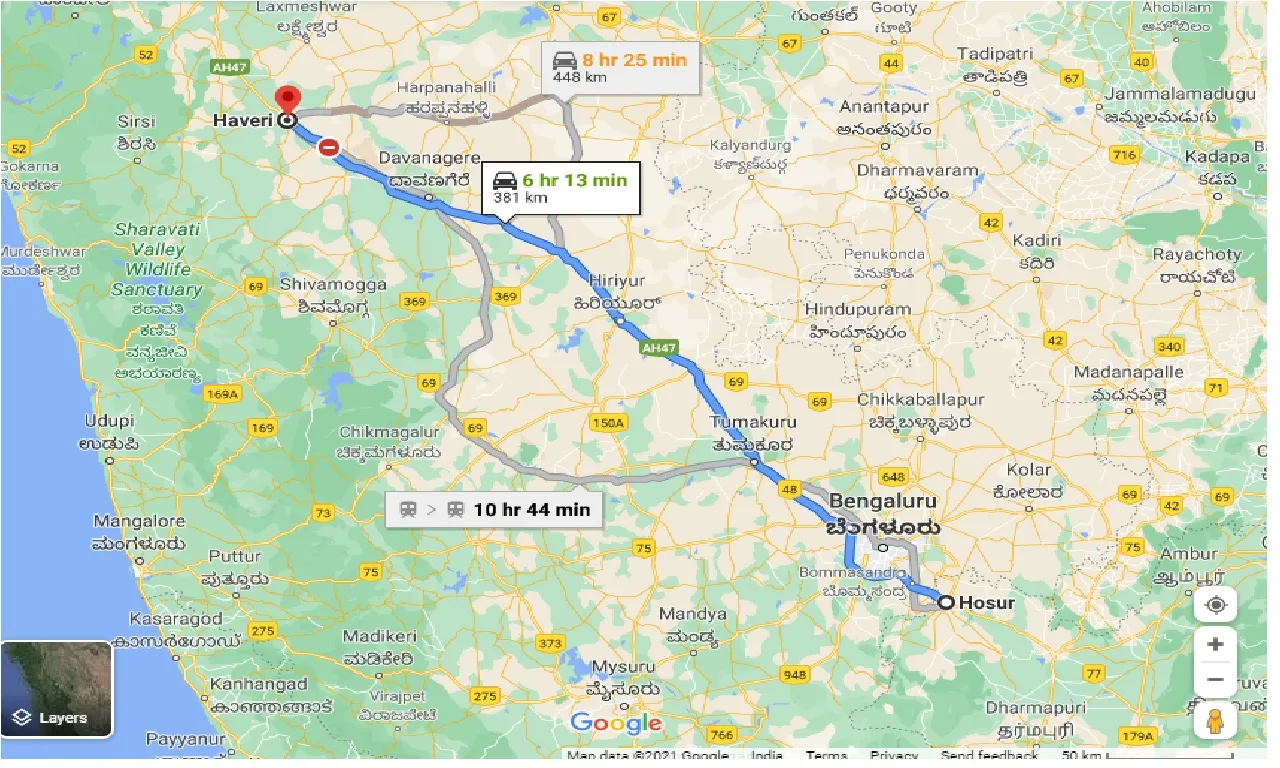 hosur-to-haveri-taxi