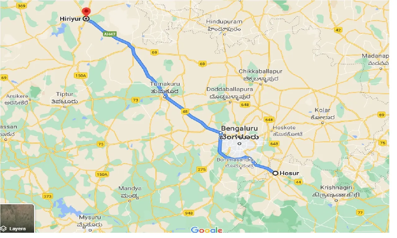 hosur-to-hiriyur-taxi