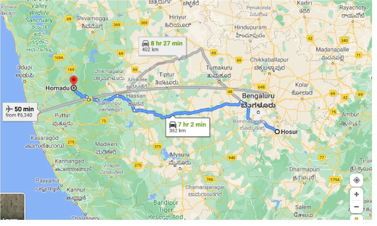 hosur-to-horanadu-one-way