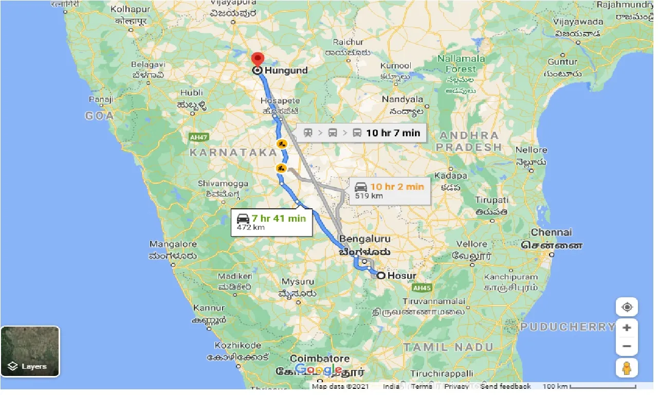 hosur-to-hungund-one-way