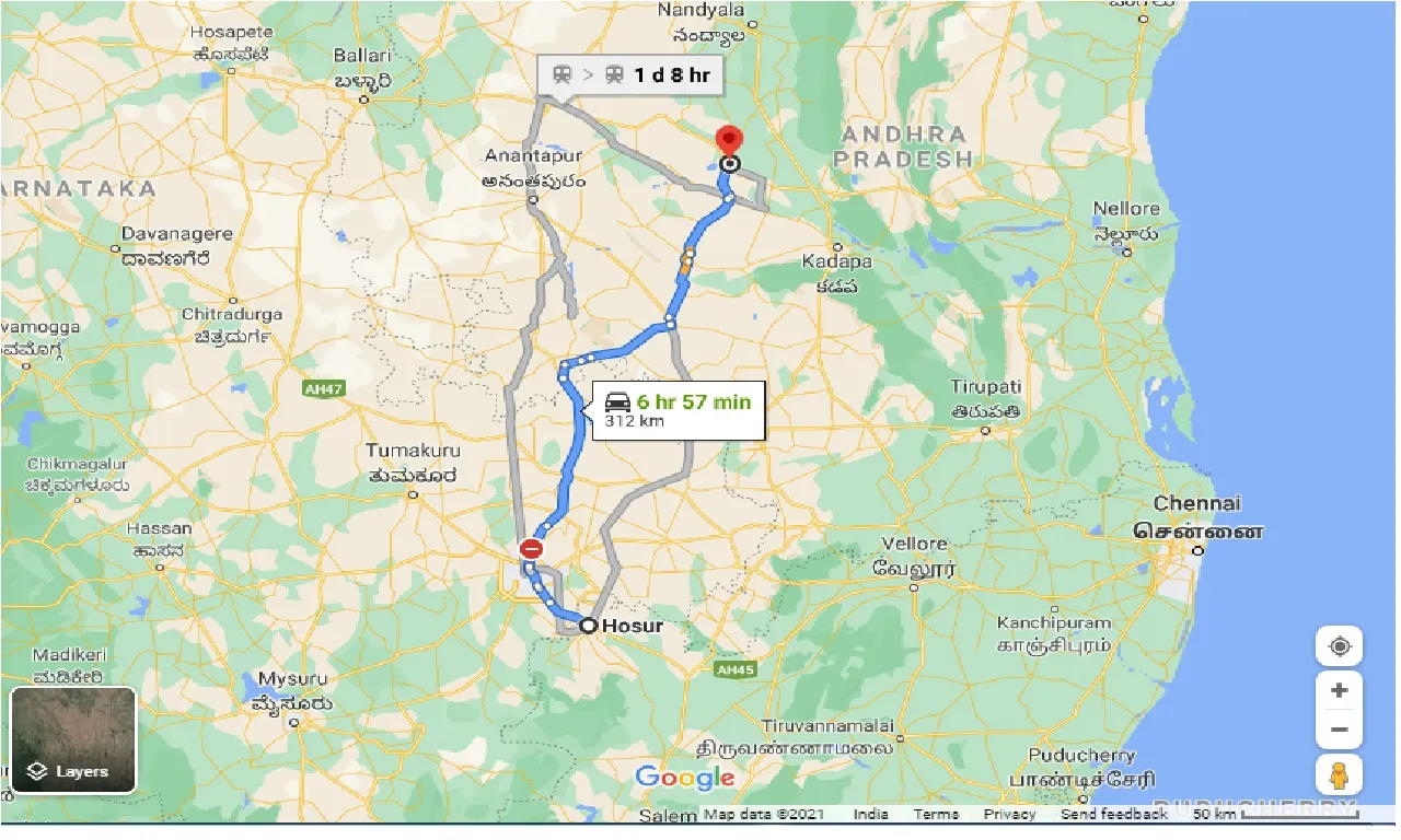 hosur-to-jammalamadugu-one-way