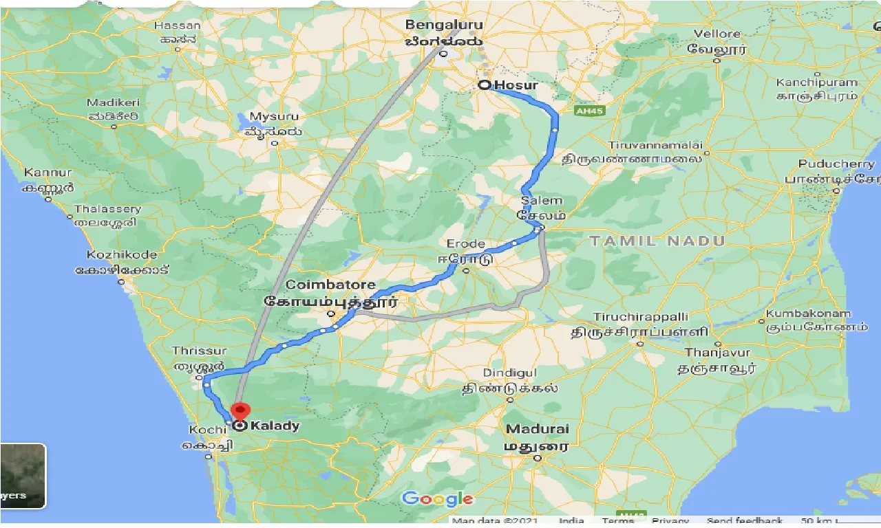 hosur-to-kalady-one-way