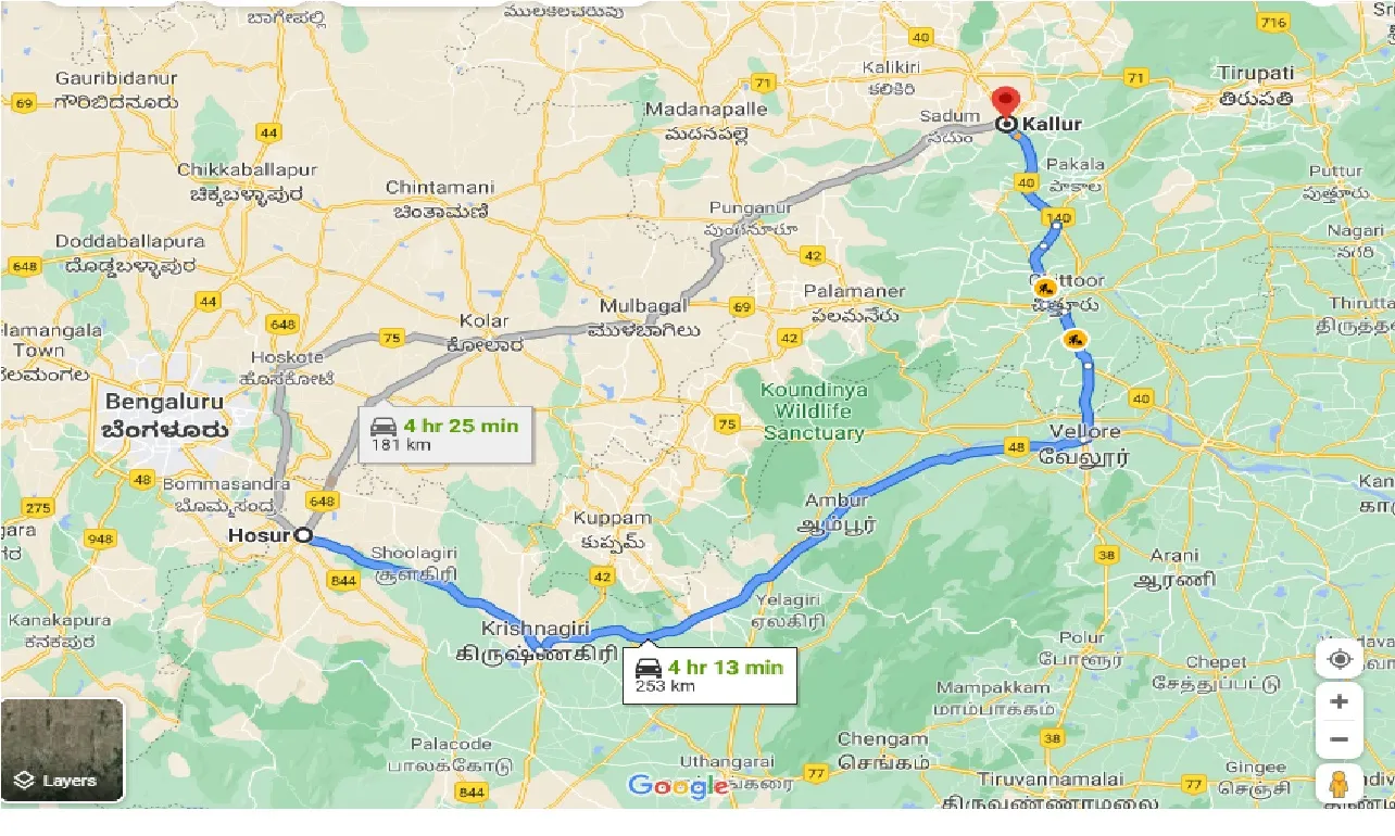 hosur-to-kallur-taxi