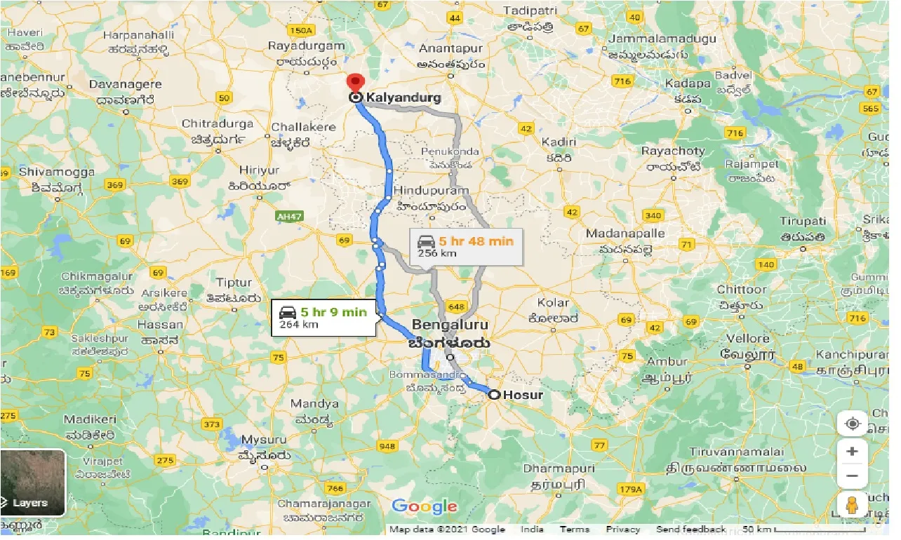 hosur-to-kalyandurg-taxi