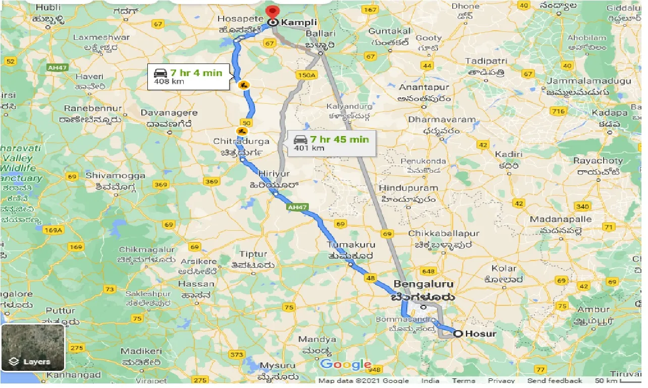 hosur-to-kampli-taxi