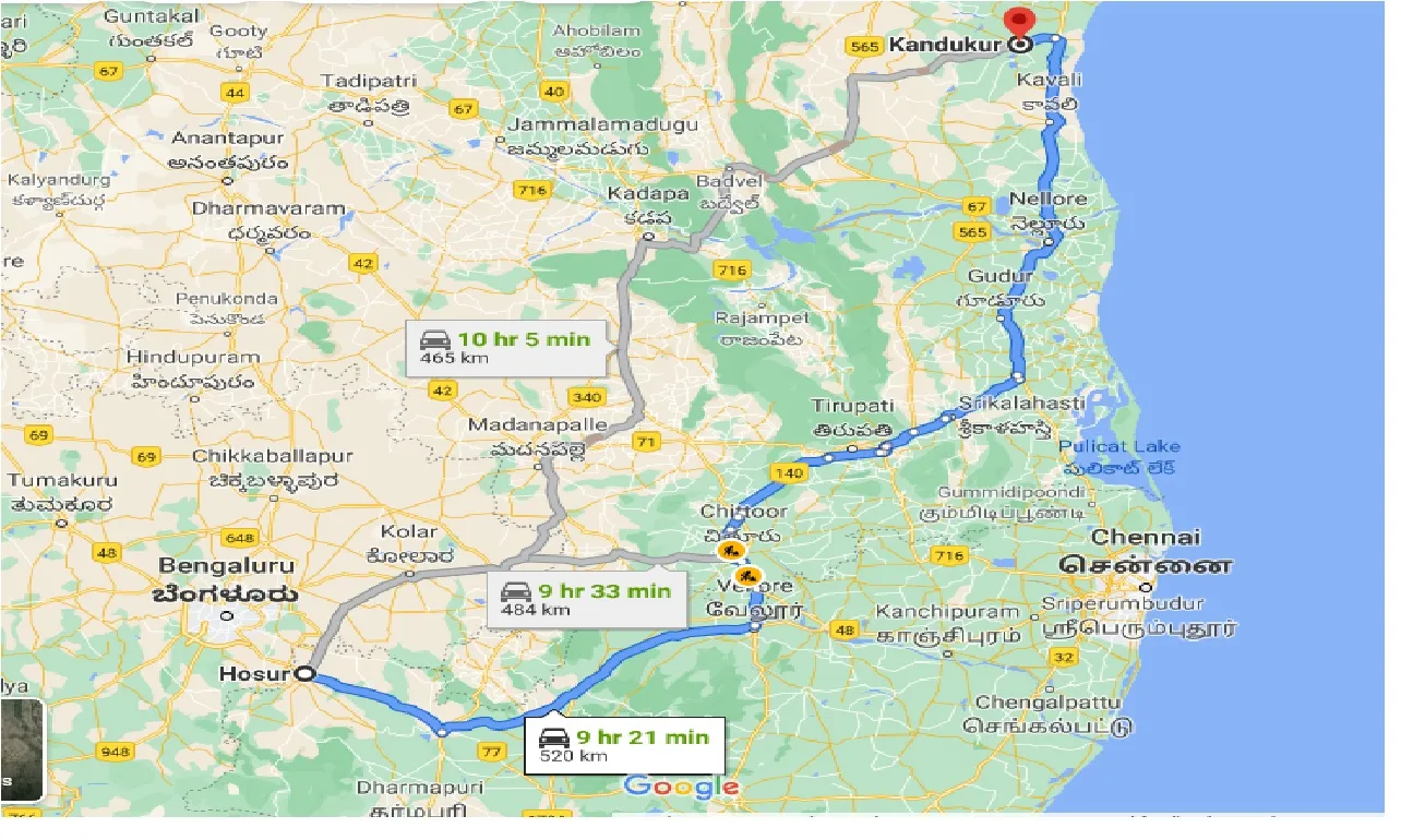 hosur-to-kandukur-taxi