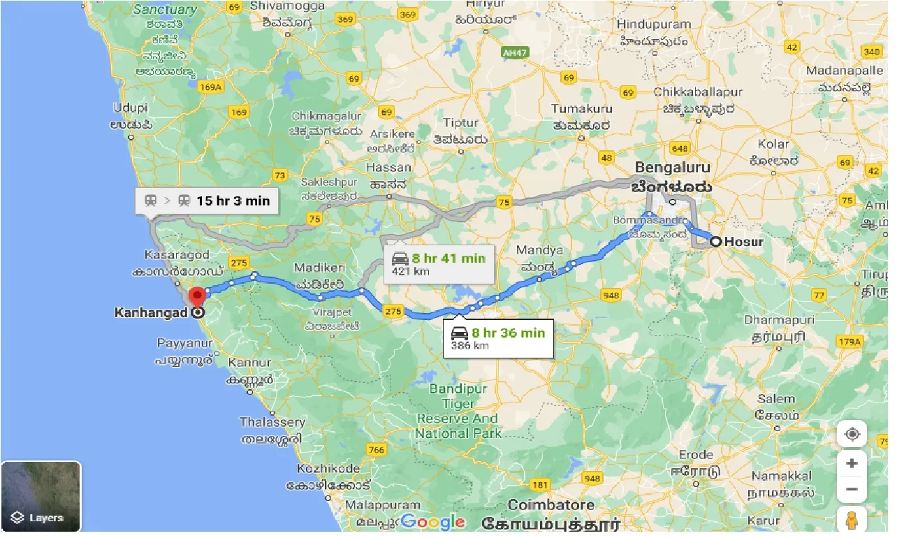 hosur-to-kanhangad-one-way