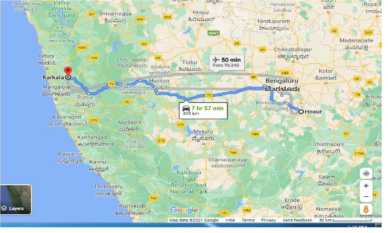 hosur-to-karkal-taxi