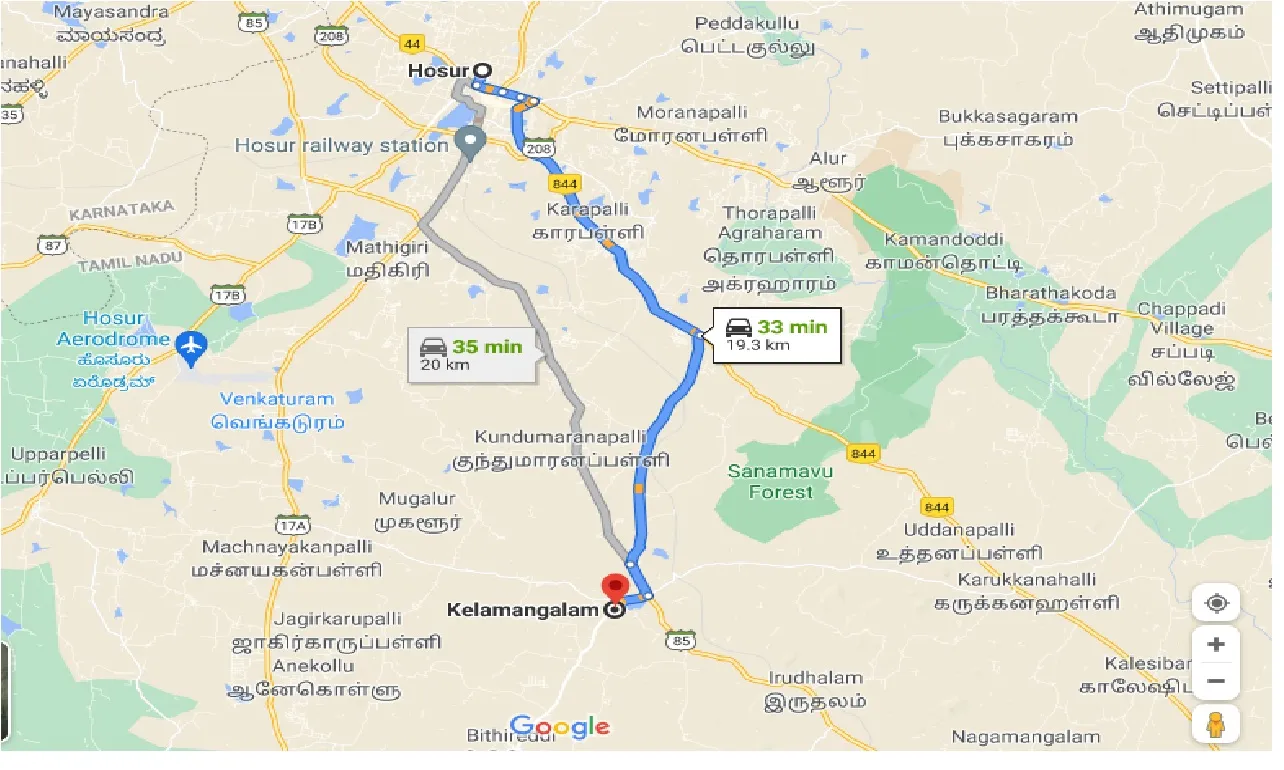 hosur-to-kelamangalam-taxi
