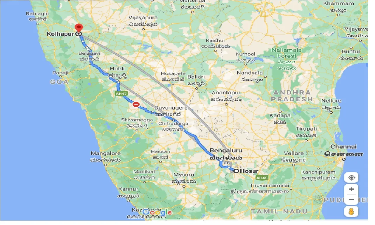 hosur-to-kolhapur-taxi