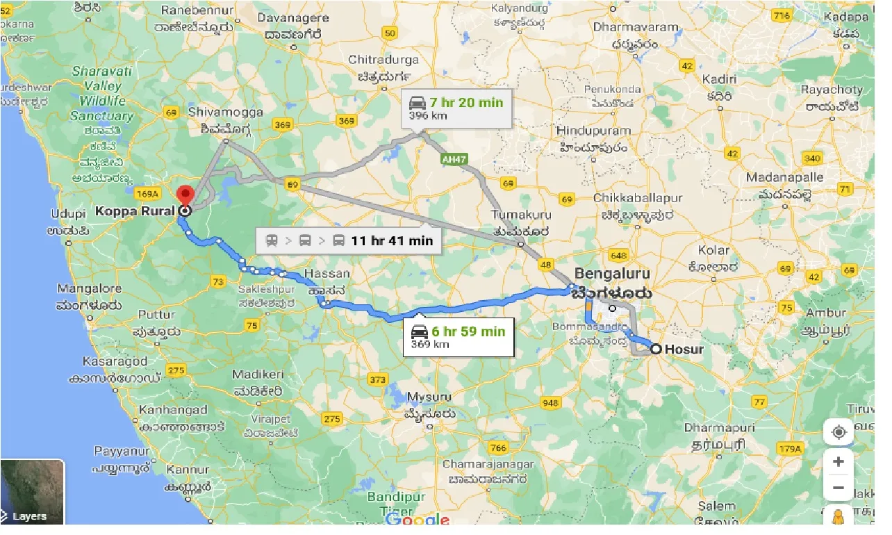 hosur-to-koppa-taxi