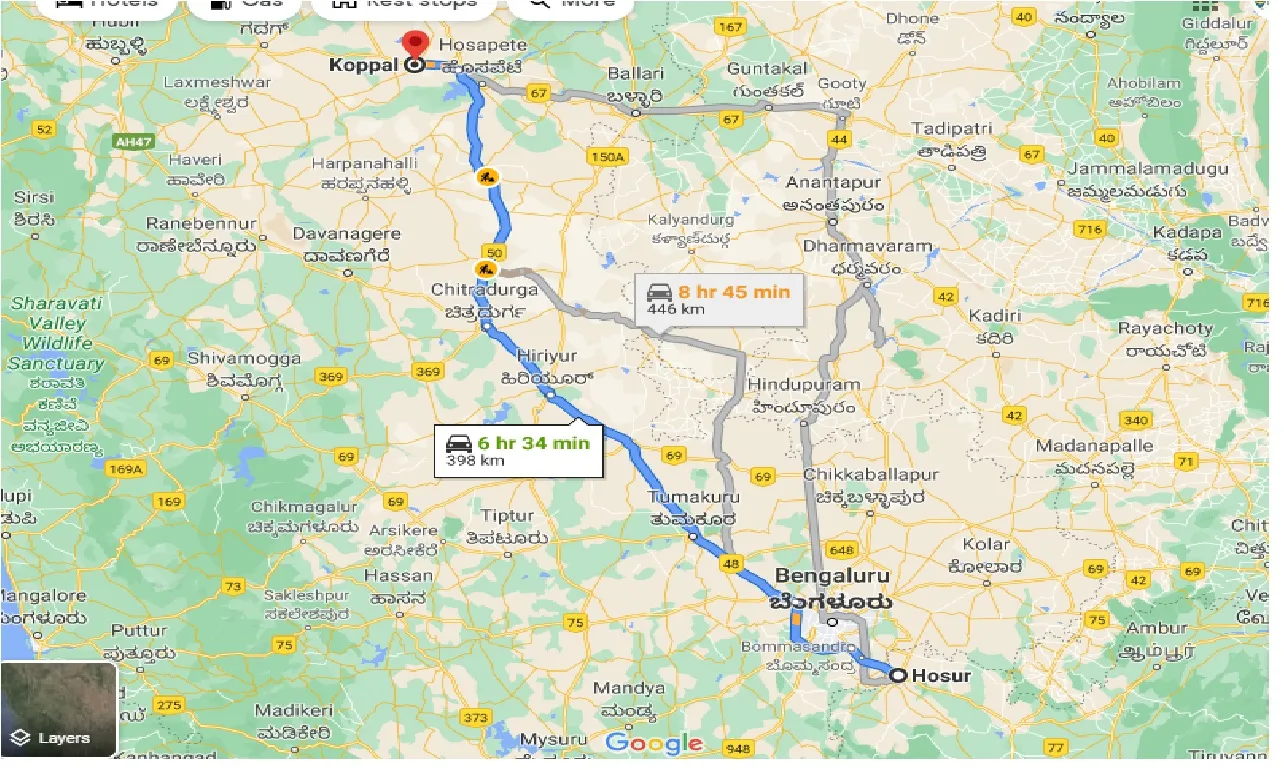 hosur-to-koppal-taxi