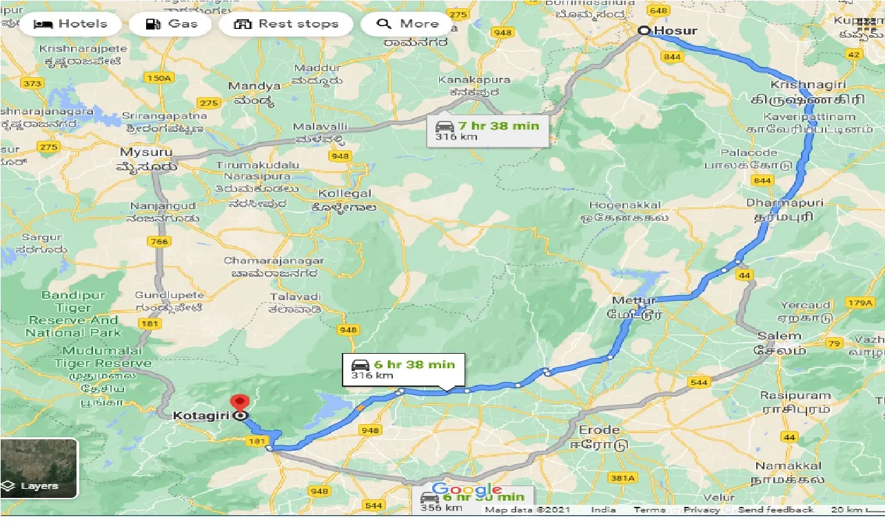 hosur-to-kotagiri-one-way