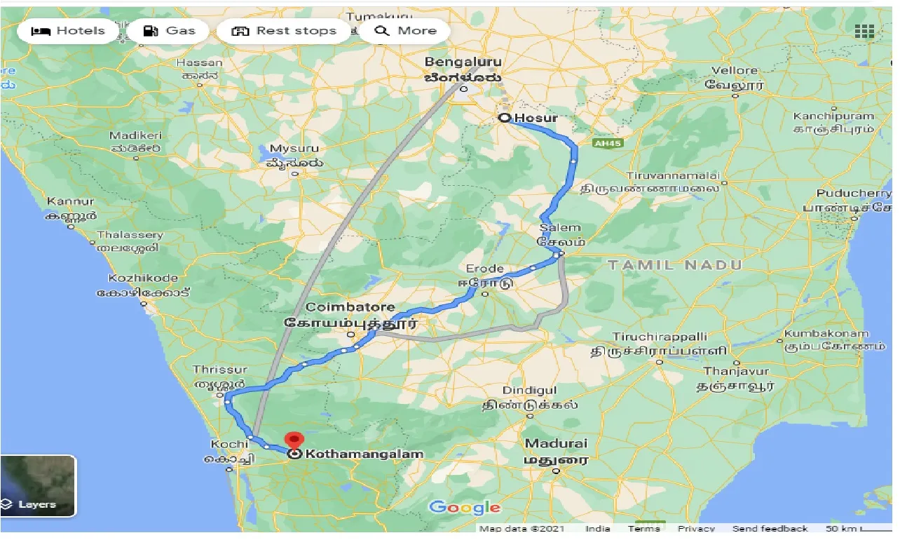 hosur-to-kothamangalam-taxi