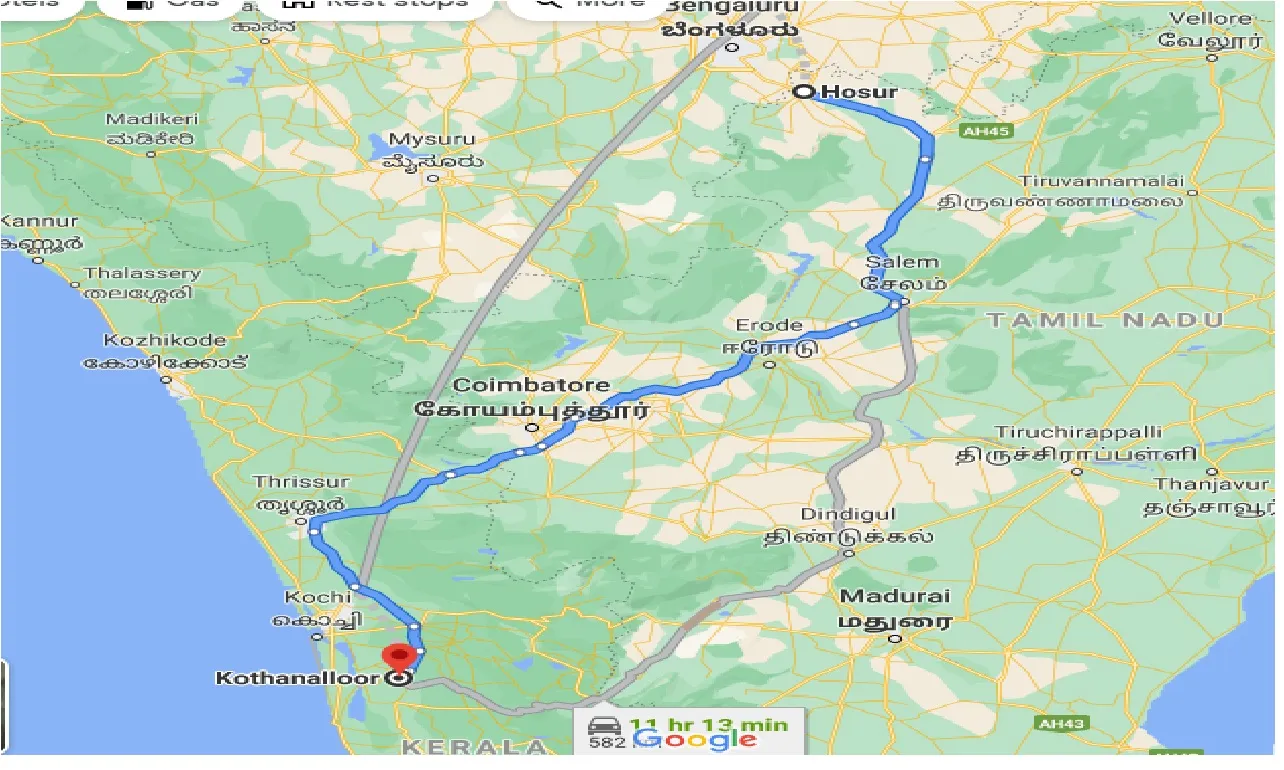 hosur-to-kothanallur-one-way