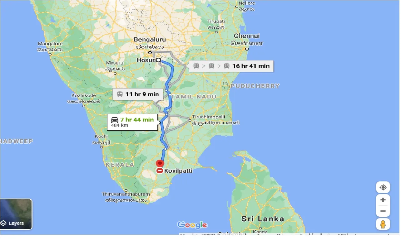 hosur-to-kovilpatti-taxi
