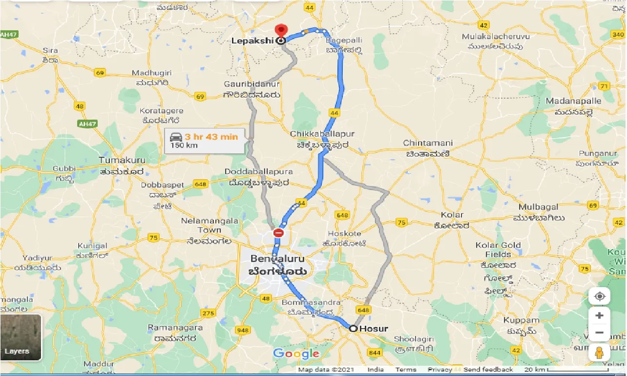 hosur-to-lepakshi-taxi