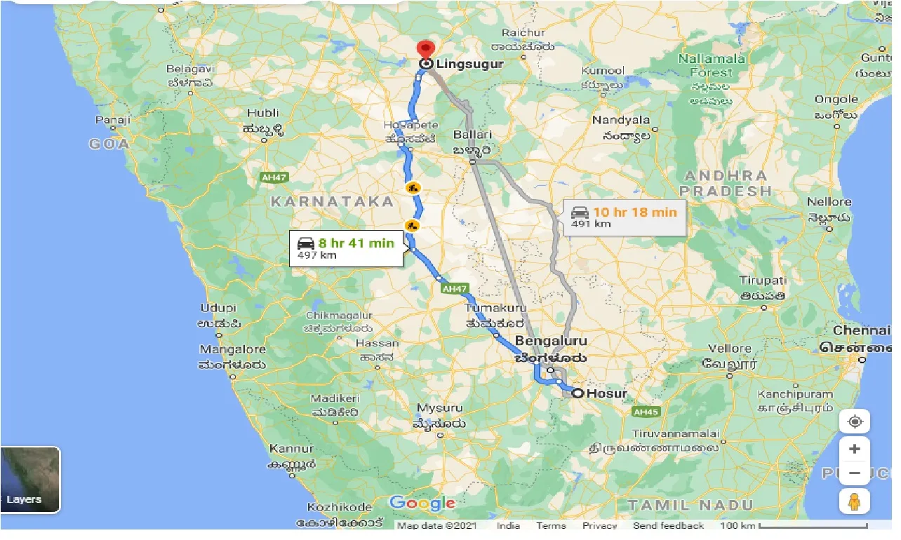 hosur-to-lingsugur-taxi