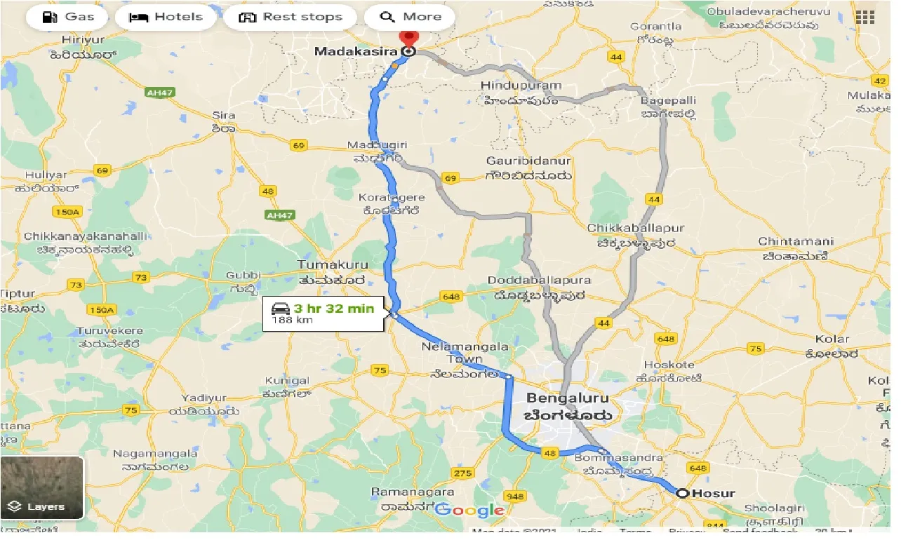 hosur-to-madakasira-taxi