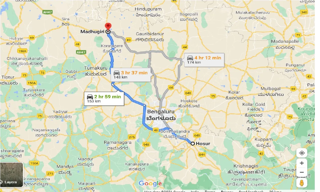 hosur-to-madhugiri-one-way