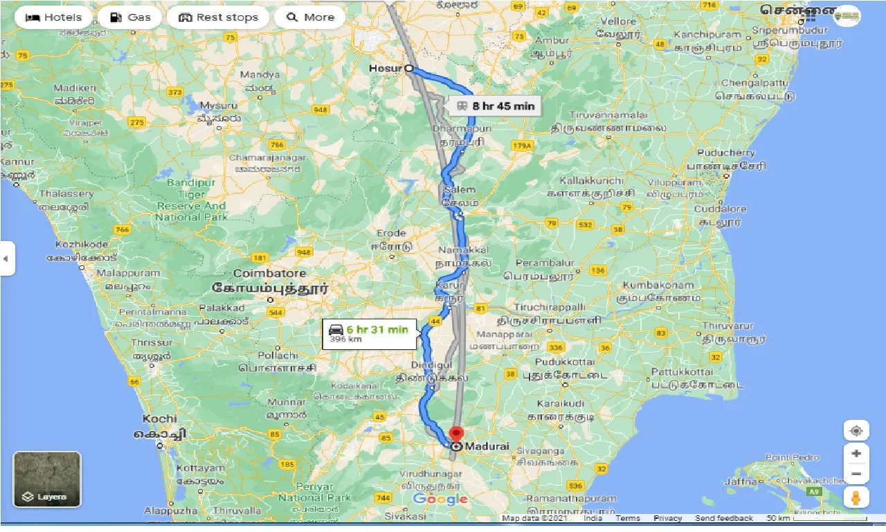 hosur-to-madurai-one-way