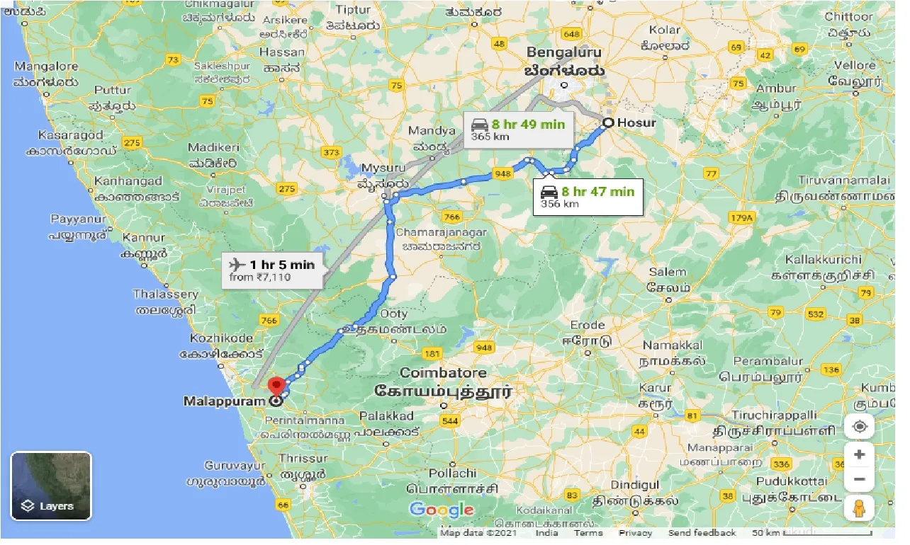 hosur-to-malappuram-taxi