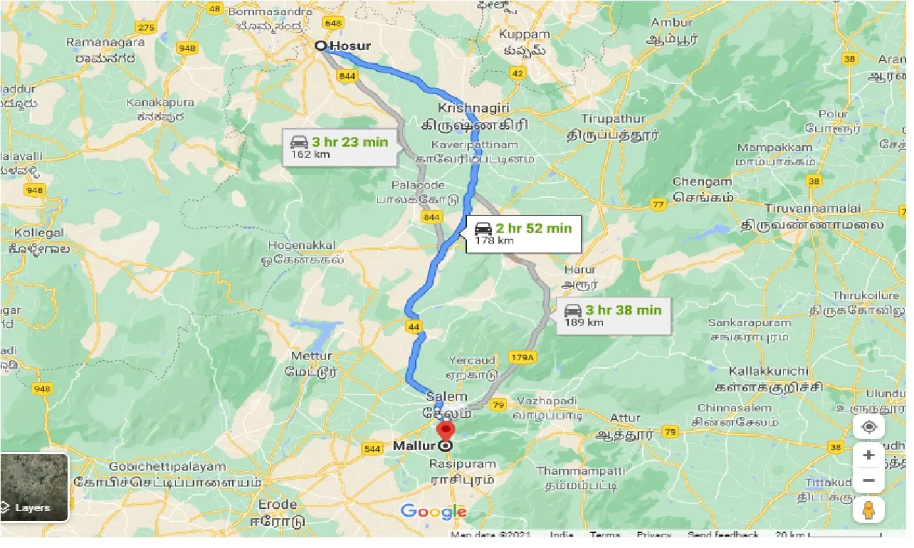 hosur-to-mallur-taxi